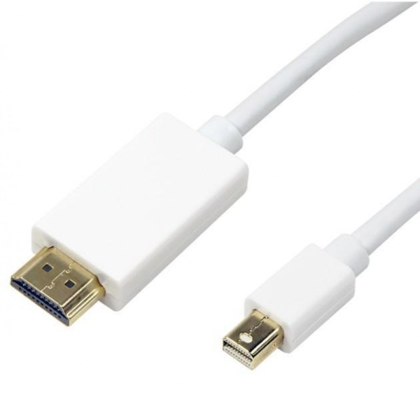 Cavo Monitor Mini DisplayPort (Thunderbolt) / HDMI 2m Bianco Techly ICOC MDP-020H