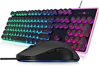 Kit Gaming Wired Noua Venus Tastiera Multimediale Retroilluminazione Arcobaleno + Mouse 2400Dpi Regolabili