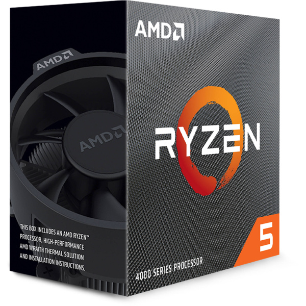 AMD Ryzen 5 4500 Socket AM4- Processore frequenza di base: 3,6 GHz, Turbo boost: 4,1 GHz 100-100000644BOX