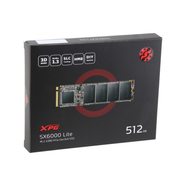 SSD 512GB Adata PCIe XPG SX6000 LITE M.2 GEN3x4 2280 ASX6000LNP-512GT-C