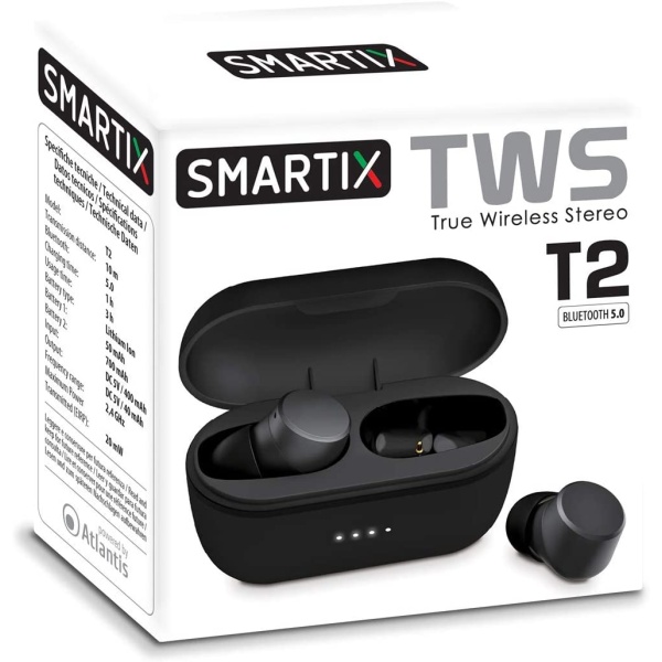 Auricolari Bluetooth Atlantis TWS True Wireless Stereo SM60-T2-B