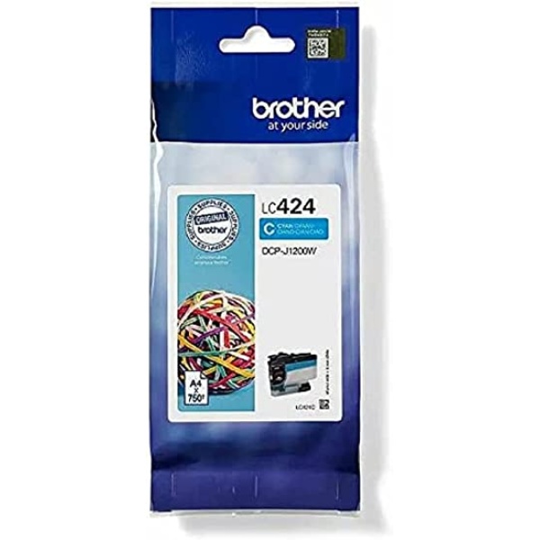Cartuccia Originale Brother LC424 Ciano
