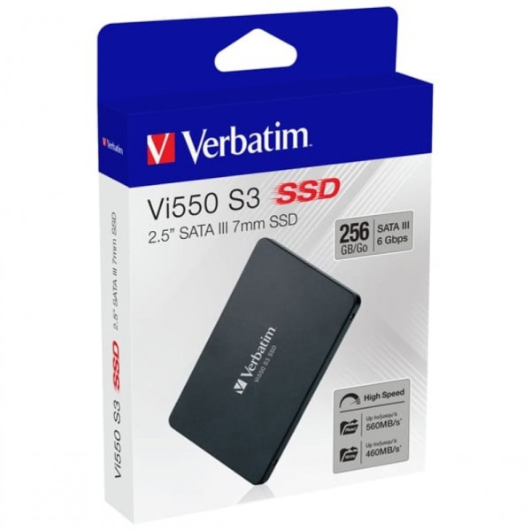 Verbatim Vi550 SSD 256GB SataIII 2.5" 560/460 MB/s 3D NAND