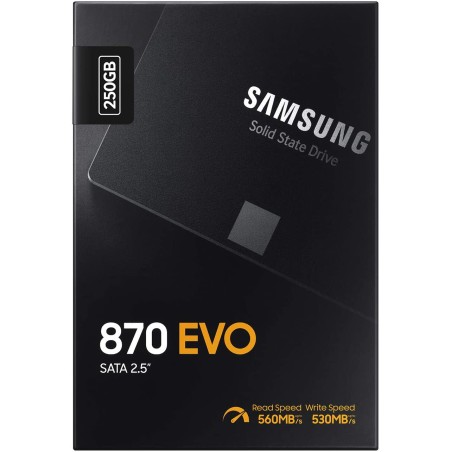 Samsung 870 Evo SSD 250GB SataIII 2.5" 560/530 MB/s MLC MZ-77E250B/EU