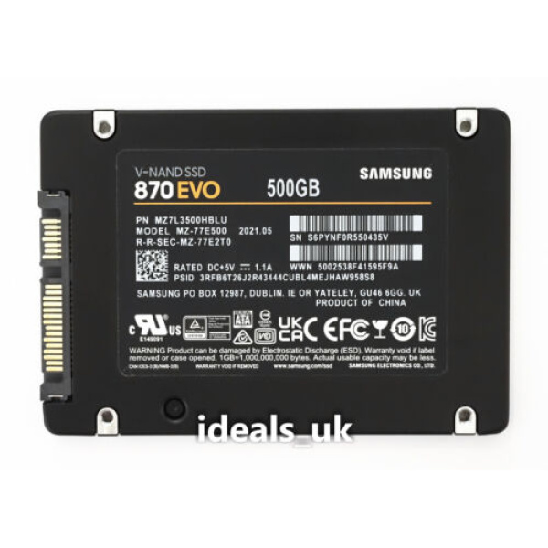 Samsung 870 Evo SSD 500GB SataIII MZ-77E500
