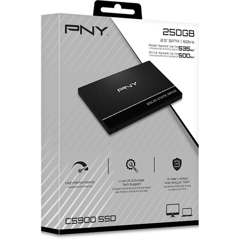 SSD S-ATA PNY 250GB 2,5'' SSD7CS900-250-RB