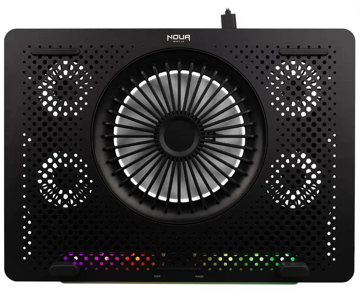 Supporto per Notebook con Ventola e Striscia LED RGB Noua Aries CL0621AG-A1F