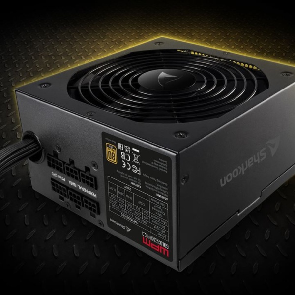 Alimentatore Desktop Sharkoon WPM Gold Zero 650W Semimodulare