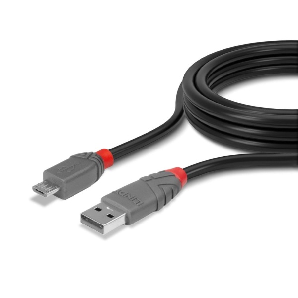 Cavo USB 2.0 Tipo A a Micro B Anthra Line, 2m Lindy 36733