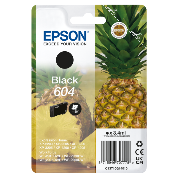 Cartuccia Originale Epson 604 Nero