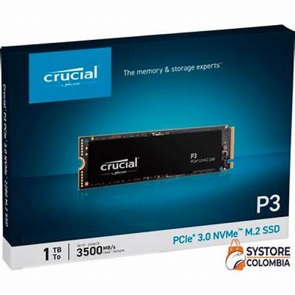 CRUCIAL SSD INTERNO P3 1TB M.2 PCIE R/W 3500/3000 CT1000P3SSD8