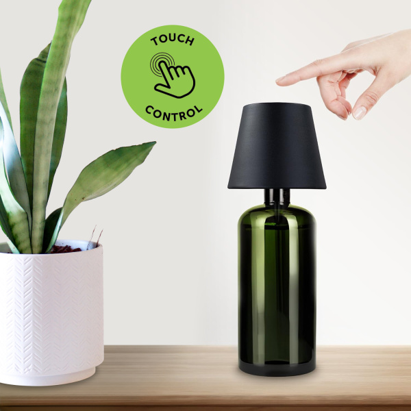 Lampada LED Paralume per Bottiglie Dimmerabile Batteria Ricaricabile I-LAMP-BOTTLE