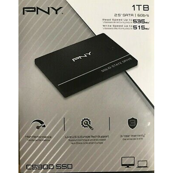 SSD S-ATA PNY 1TB 2,5'' SSD7CS900-1TB-RB