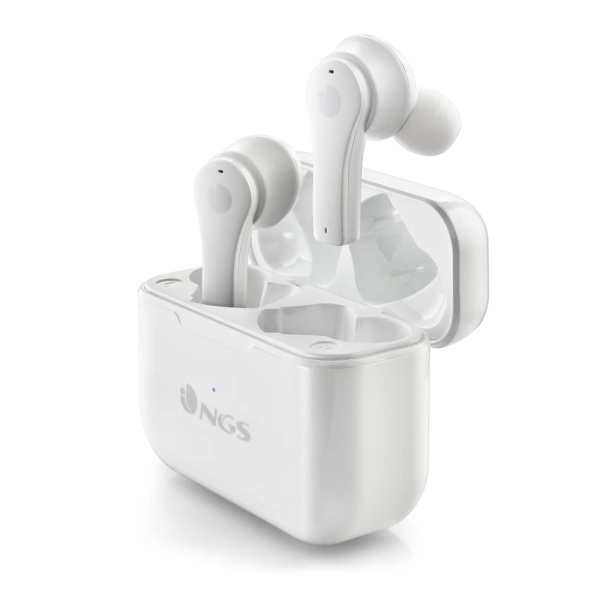Auricolari Bluetooth v5.1 con Custodia di Ricarica NGS Artica Bloom Bianco