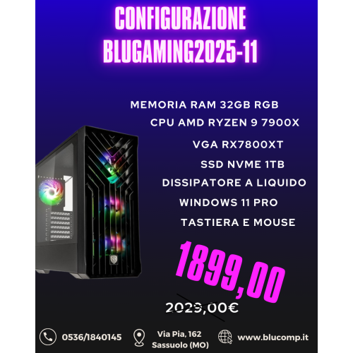 Pc Assemblato per Gaming BLUGAMING2025-3
