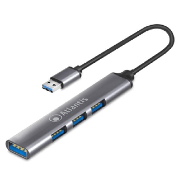 Mini HUB USB 3.0 4 Porte Atlantis P014-UH313