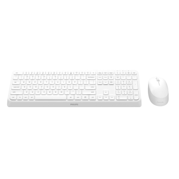Kit Tastiera e Mouse wireless Philips SPT6307 - BIANCO -