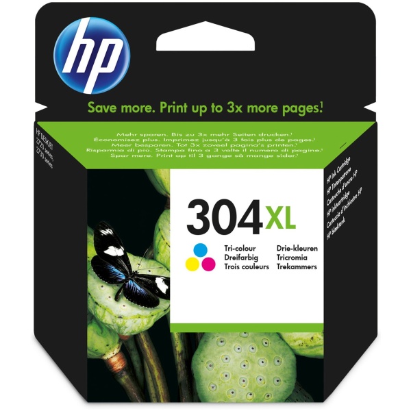 Cartuccia Originale HP 304XL Tricolore N9K07AE
