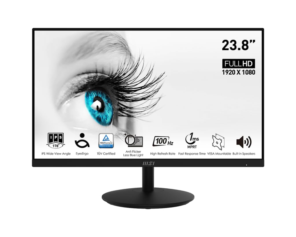 MSI PRO MP242A – Monitor IPS 23.8" Full HD 100Hz