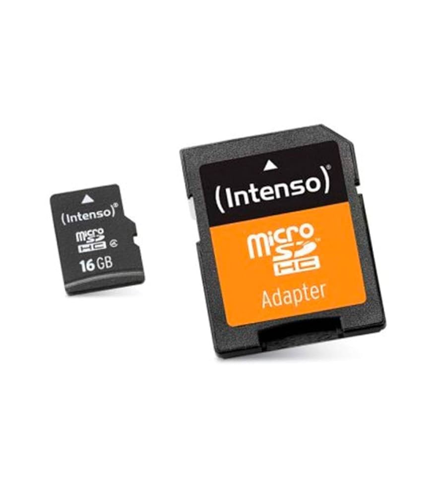MicroSDHC Intenso 16GB con Adattatore