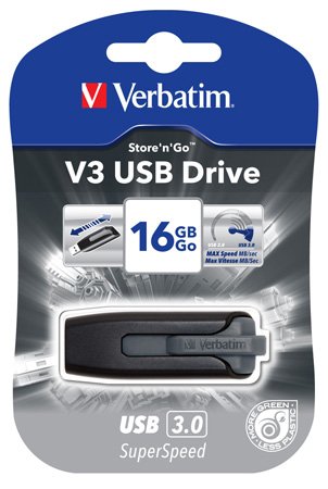 41j2G0R1Y9L Pendrive USB 3.0 Verbatim V3 Drive 16GB 49172