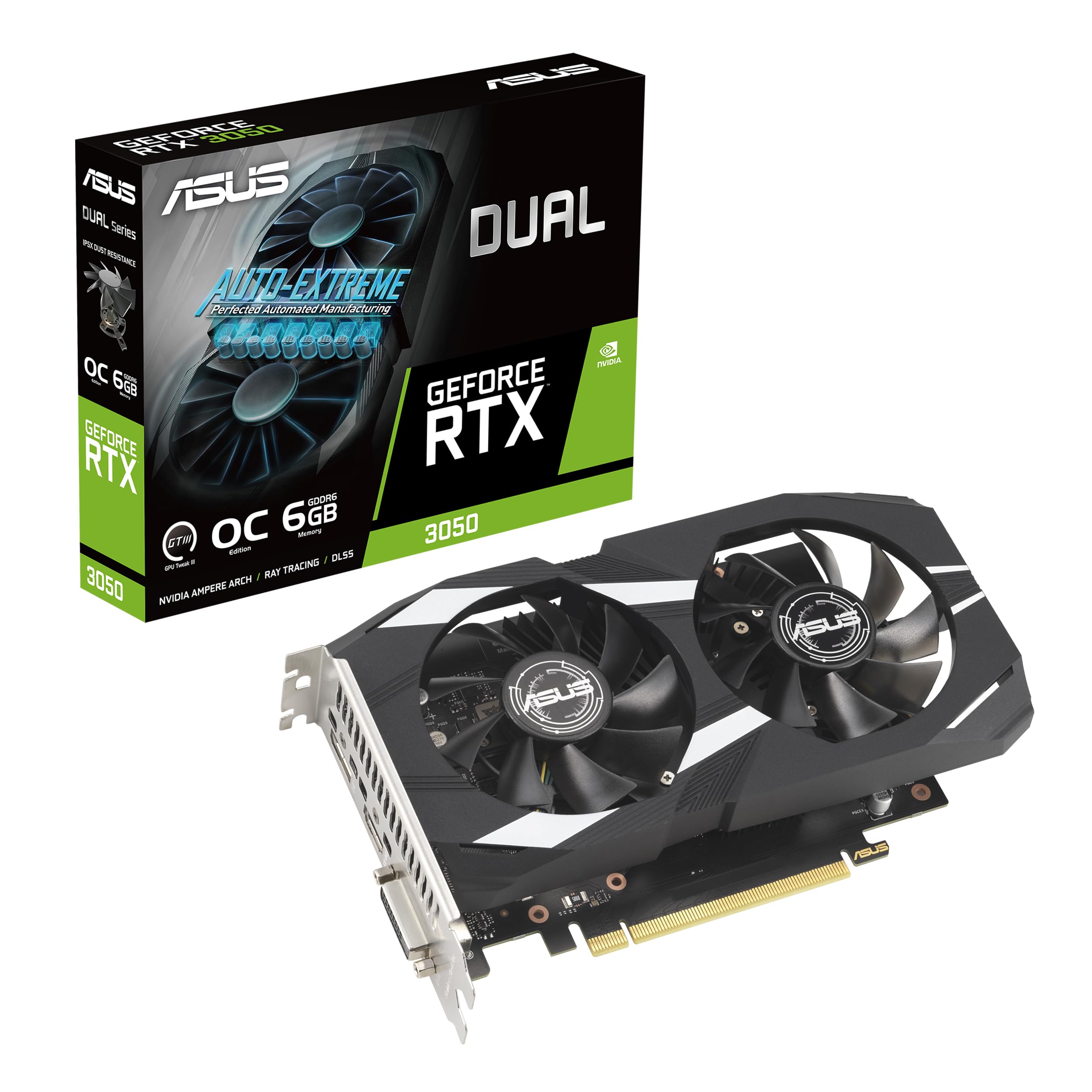 81mwcITtHBL Asus RTX3050 6GB Dual OC- Scheda Video RTX3050 DUAL-RTX3050-O6G