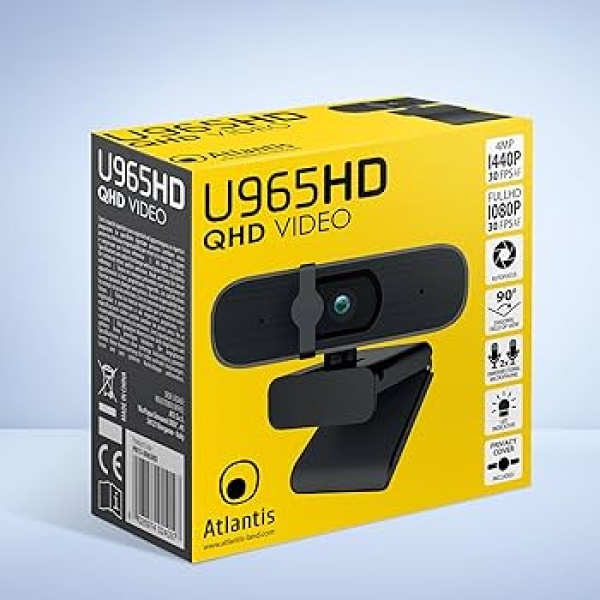 Webcam QHD Video Atlantis U965HD