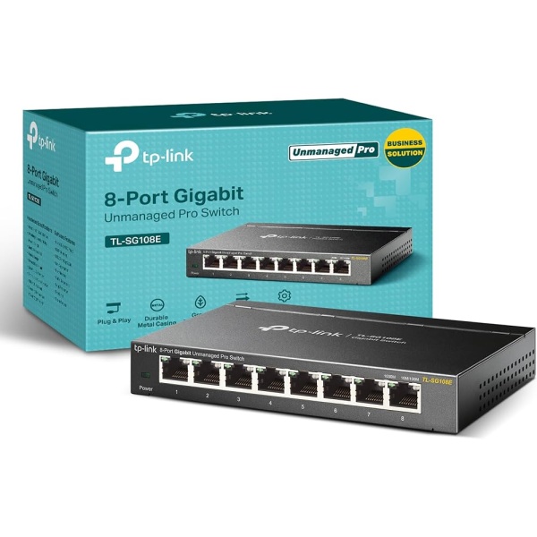 Switch 8 porte 10/100/1000Mbps Desktop Tp-Link TL-SG108E