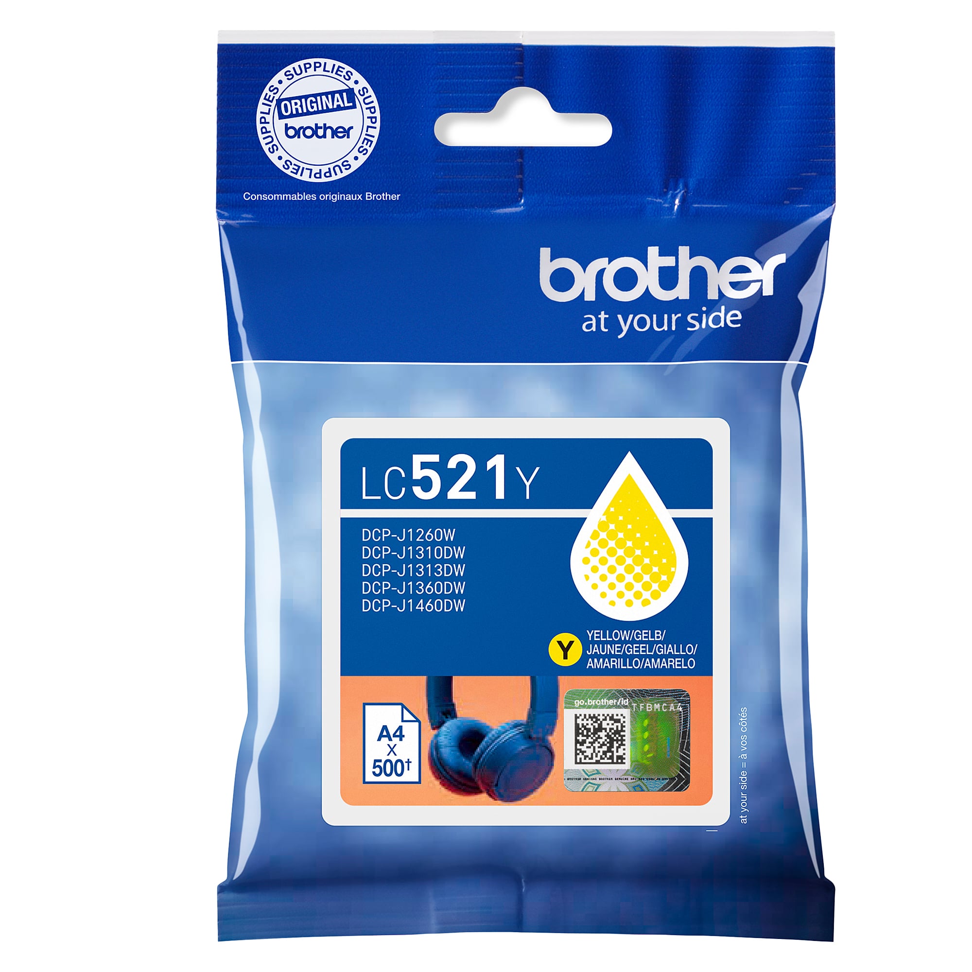 Cartuccia Originale Brother LC521 Giallo