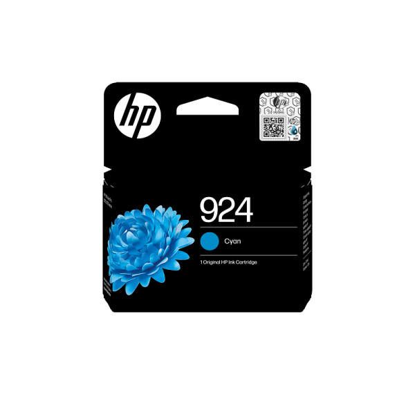HP 924 Cyan Original Ink Cartridge 4K0U3-80006 4K0U3NE_M2862895 Cartuccia Originale HP 924 Ciano 4K0U3NE