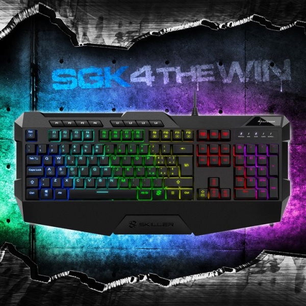 SHARKOON TASTIERA GAMING A MEMBRANA SKILLER SGK4 RGB