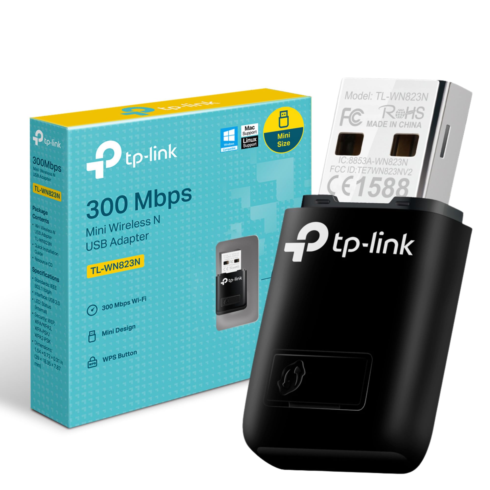 Scheda di rete wireless USB 300Mbps Tp-Link TL-WN823N