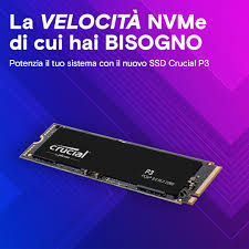 SSD Crucial P3 500GB NVME