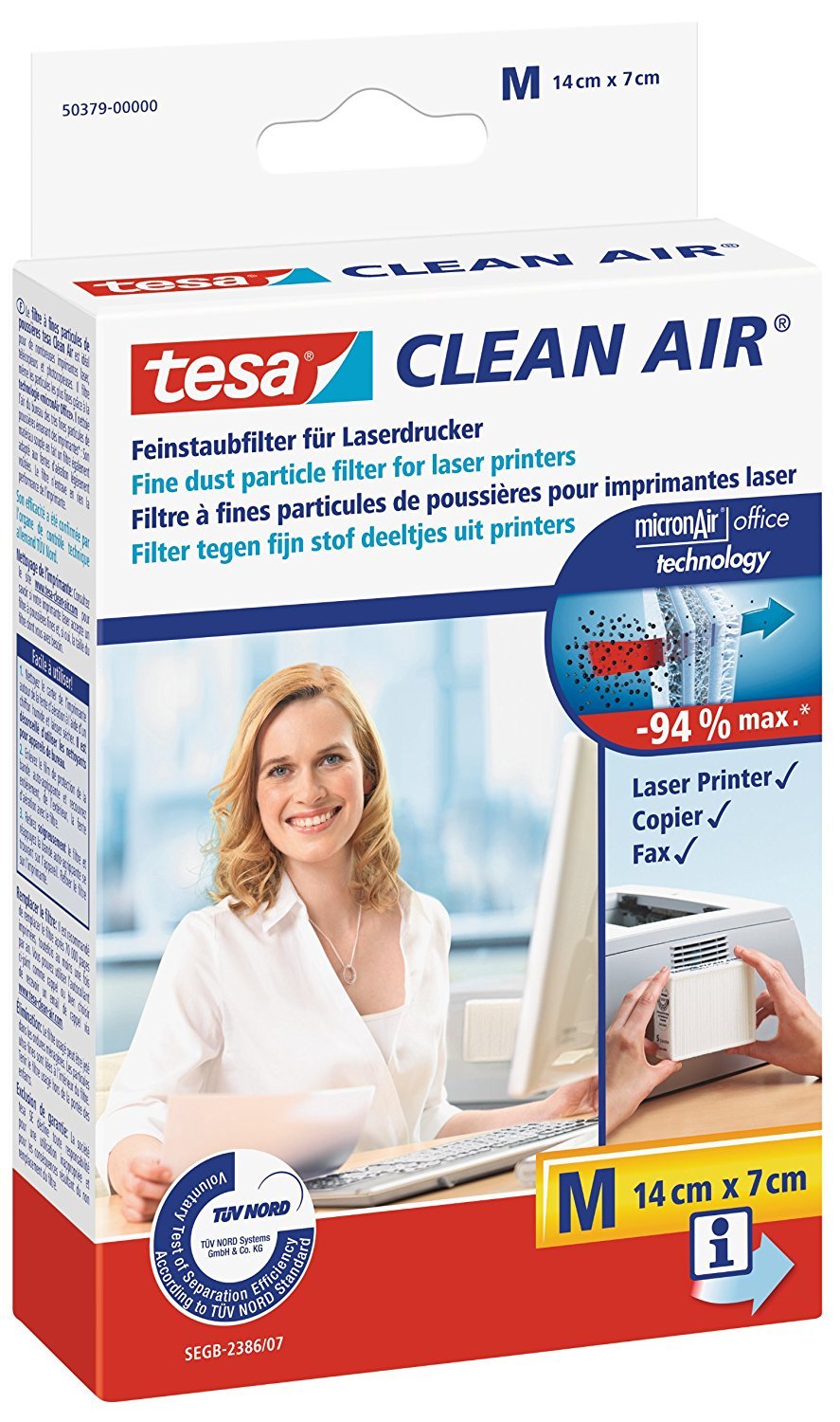 7142H58Qr8L Tesa Filtro Fine della Polvere Toner 50378-00000