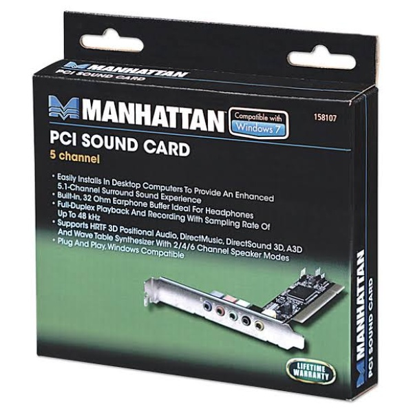 Scheda Audio Manhattan PCI 5.1 158107