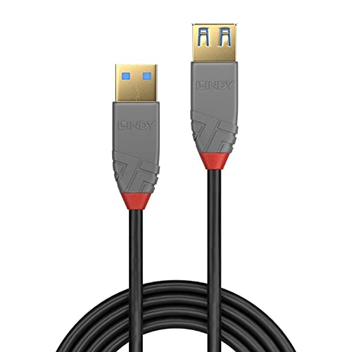 31UmCDMkgbS Prolunga USB 3.0 Tipo A Anthra Line, 3m Lindy 36763