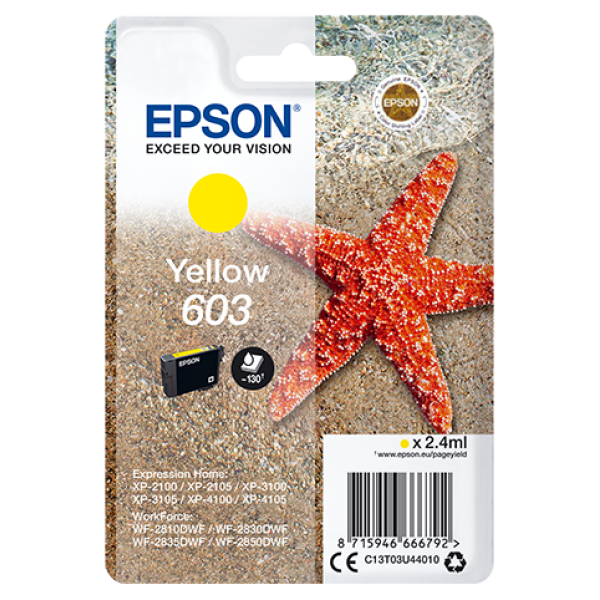 603-y-singlepack_front-3d_png Cartuccia Originale Epson 603 Giallo