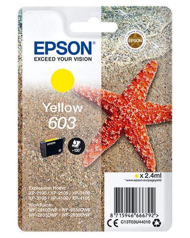 603-y-singlepack_front-3d_png Cartuccia Originale Epson 603 Giallo