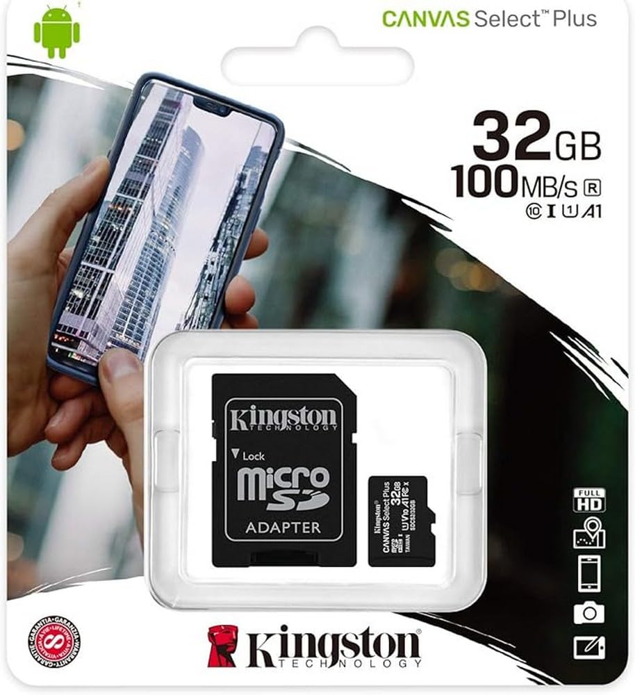 61BtvvSnAcL Memory Card MicroSD Kingston 32GB SDCS2/32GB