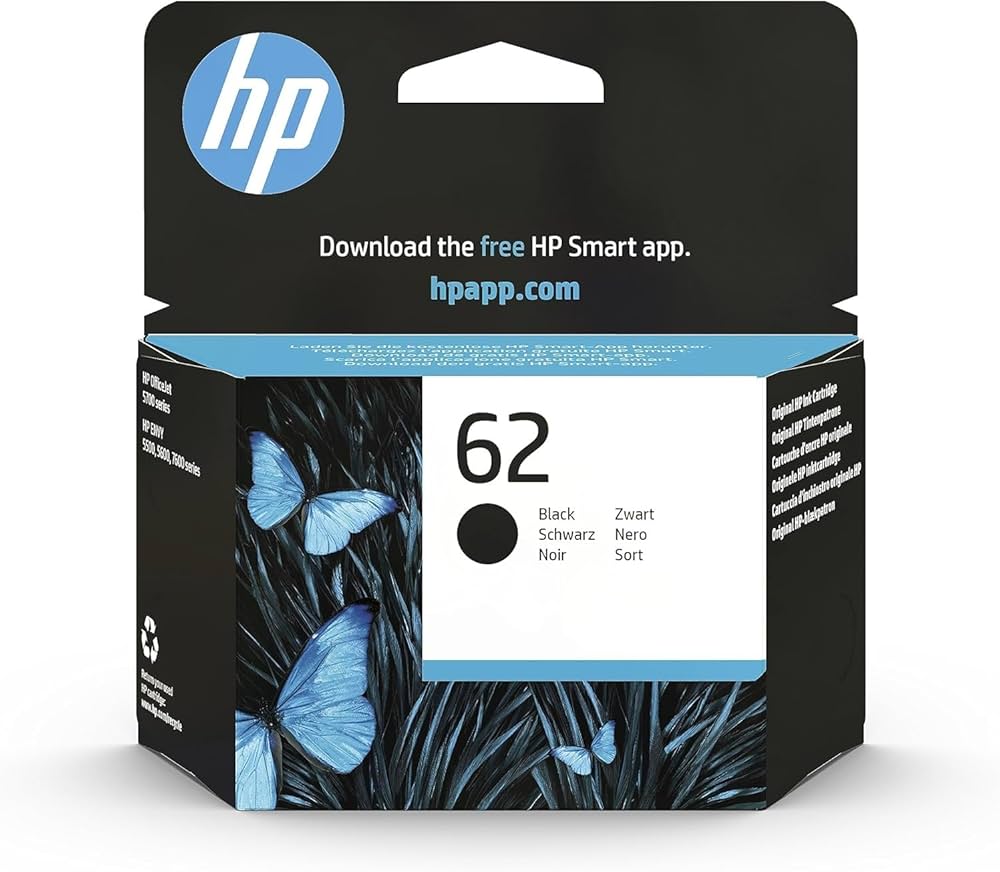 Cartuccia Originale HP 62 Nero C2P04AE