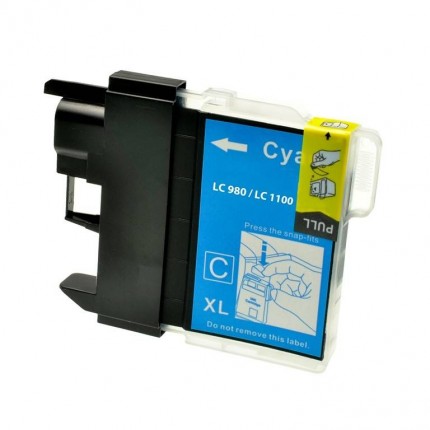 cartuccia-compatibile-brother-ciano-lc1100c Cartuccia Compatibile Brother LC980C / LC1100C Ciano