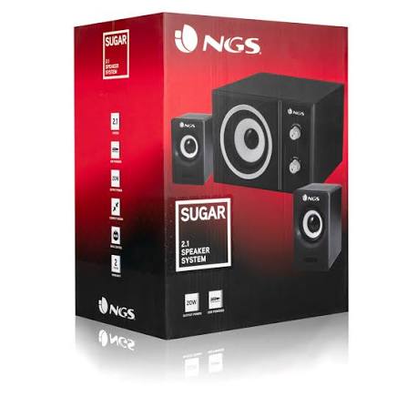 Ngs altoparlanti sugar 2.1 20w nero