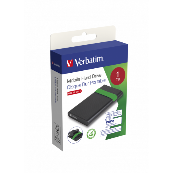 53112-packaging-3d Hard Disk Esterno Verbatim 1TB USB 3.0 53112 Certificato ricondizionato