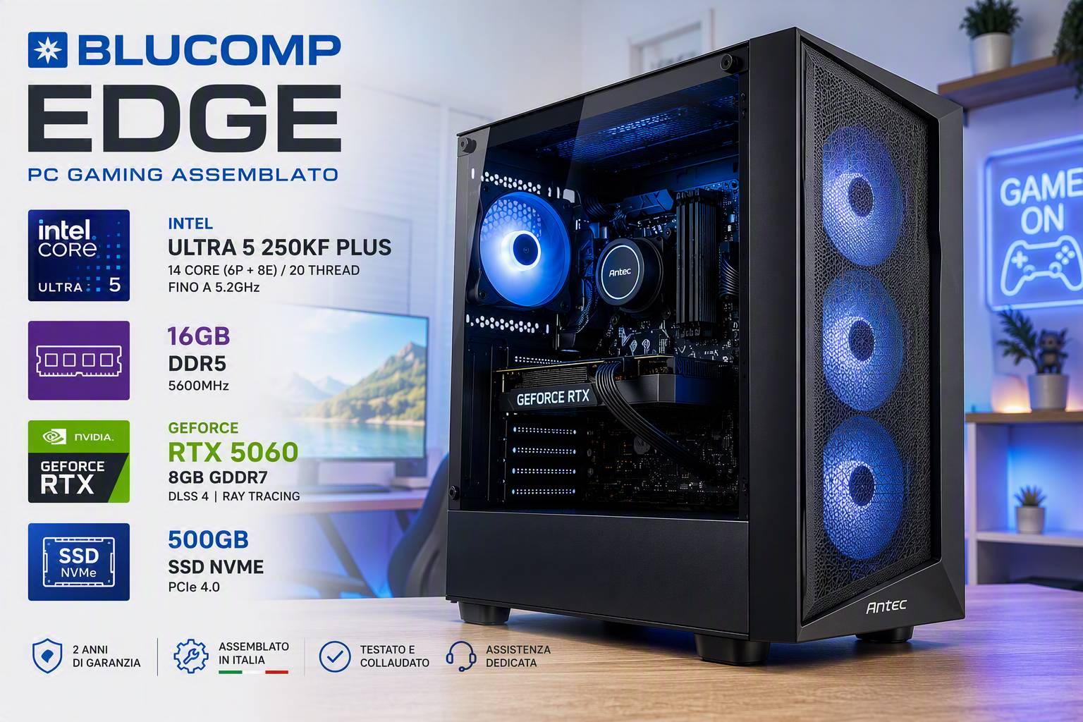 Designer(4) Pc Assemblato per Gaming BLUCOMP EDGE