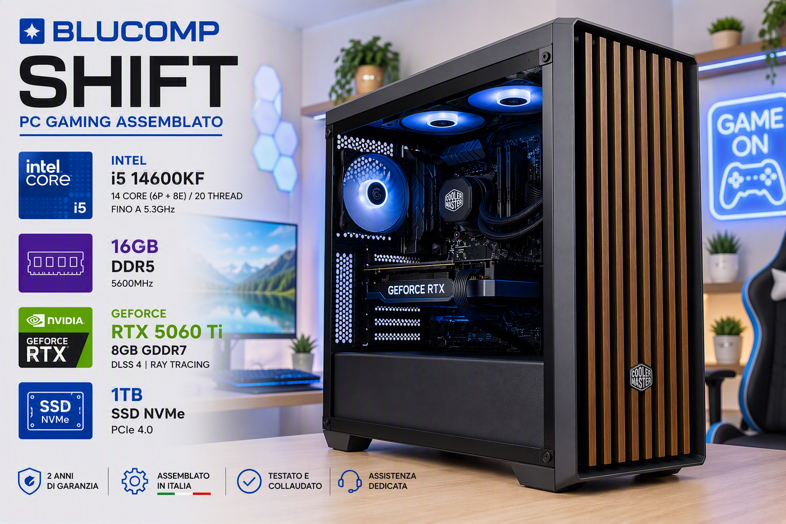 Designer(6) Pc Assemblato per Gaming BLUCOMP SHIFT