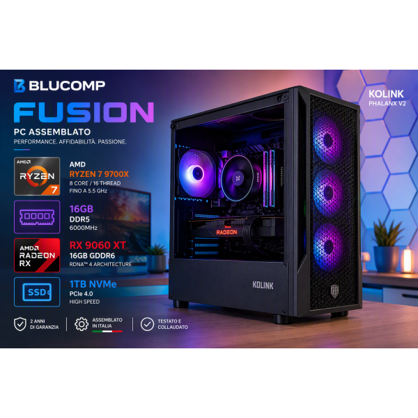 Designer(7) Pc Assemblato per Gaming BLUCOMP FUSION