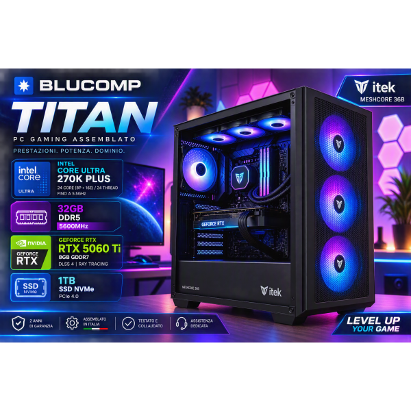 Designer(8) Pc Assemblato per Gaming BLUCOMP TITAN