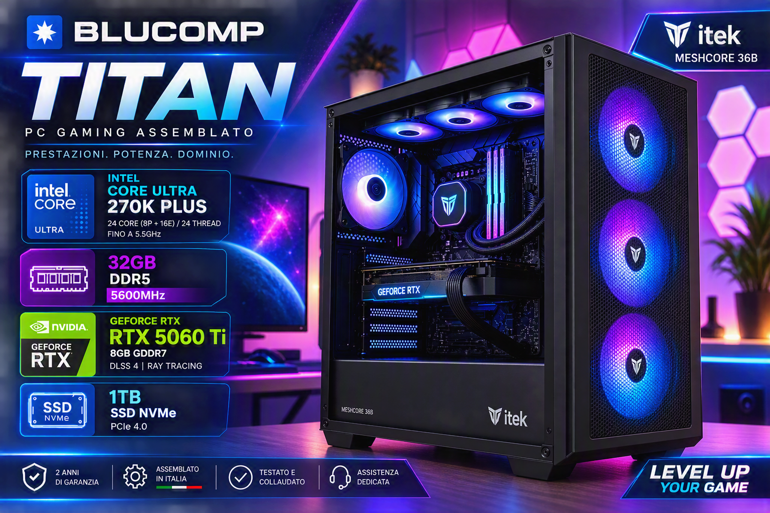 Pc Assemblato per Gaming BLUCOMP TITAN